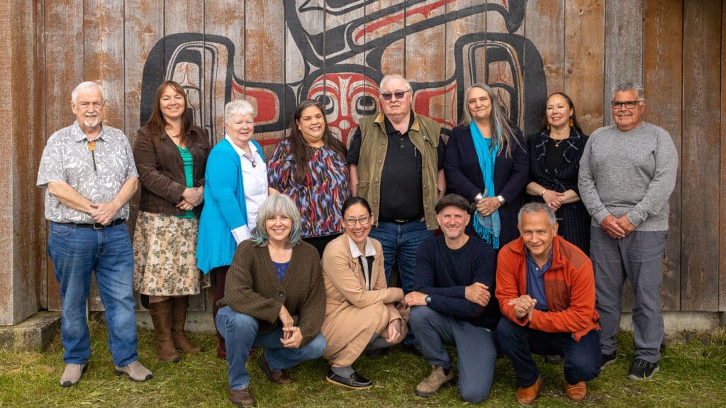 The Gwaii Trust Society board of directors and alternates, taken at the 2024 AGM in Gaw Tlagee